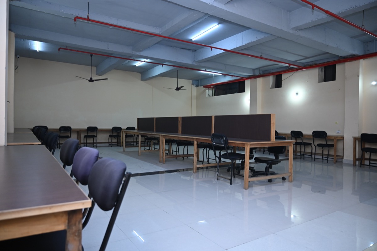 Study area with library